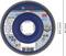 Disco abrasivo Bosch con diametro 115 mm, foro 22,23 mm. Adatto per 13.300 giri/min, grana 60. Pittogrammi per misure di protezione.