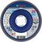 Un disco da taglio Bosch PRO blu per metallo del diametro di 115 mm, idoneo per Inox, fino a 80 m/s e 13.300 giri/min.