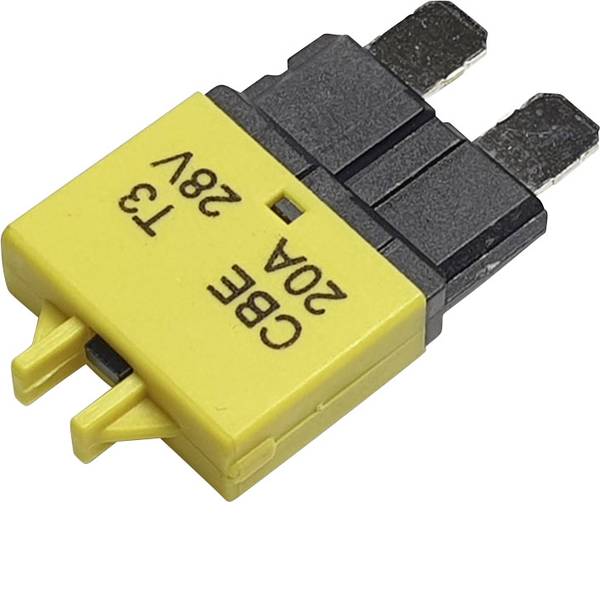 Fusibili per auto - Interruttore automatico fusibile piatto standard 20 A Giallo Hansor Circuit Breaker Standard, type 3, Manual Reset, 20A - Fusibili per auto - Interruttore automatico fusibile piatto standard 20 A Giallo Hansor Circuit Breaker Standard, type 3, Manual Reset, 20A -