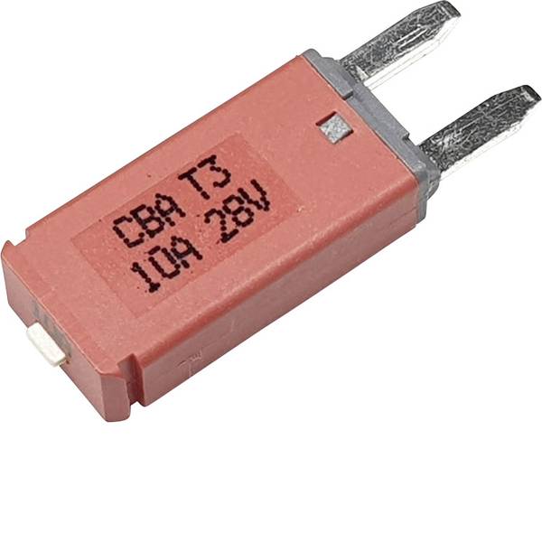 Fusibili per auto - Interruttore automatico fusibile piatto standard 10 A Rosso Hansor Circuit Breaker Mini, type 3. Manual Reset, 10A CBA3 - Fusibili per auto - Interruttore automatico fusibile piatto standard 10 A Rosso Hansor Circuit Breaker Mini, type 3. Manual Reset, 10A CBA3 -