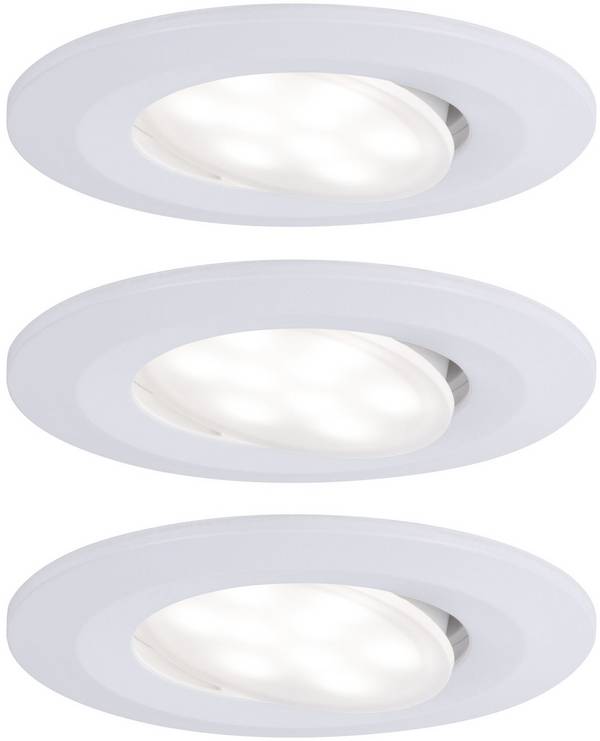 Paulmann Calla Lampada a LED da incasso per bagno Kit da 3    18 W IP65 Bianco opaco