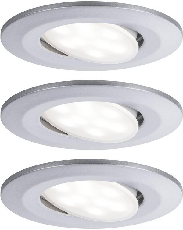 Paulmann Calla Lampada a LED da incasso per bagno Kit da 3    19.5 W IP65 Cromo (opaco)