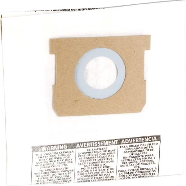 Accessori per aspirapolvere e aspiraliquidi - Sacchetto filtro ShopVac 9193129 5 pz. - Accessori per aspirapolvere e aspiraliquidi - Sacchetto filtro ShopVac 9193129 5 pz. -