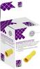 TRU COMPONENTS T1904C119 Assortimento prese piatte Larghezza spina: 6.30 mm Spessore spina: 0.80 mm 180 ° Completamente isolato Giallo 15 pz.