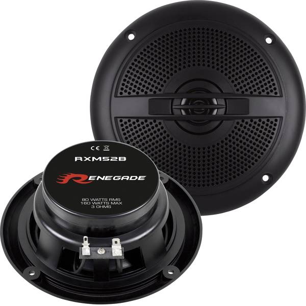 Altoparlanti da incasso per auto - Renegade RXM52B Altoparlante marino 160 W Contenuto: 1 Paia - Altoparlanti da incasso per auto - Renegade RXM52B Altoparlante marino 160 W Contenuto: 1 Paia -
