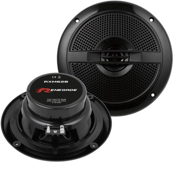 Altoparlanti da incasso per auto - Renegade RXM62B Altoparlante marino 200 W Contenuto: 1 Paia - Altoparlanti da incasso per auto - Renegade RXM62B Altoparlante marino 200 W Contenuto: 1 Paia -
