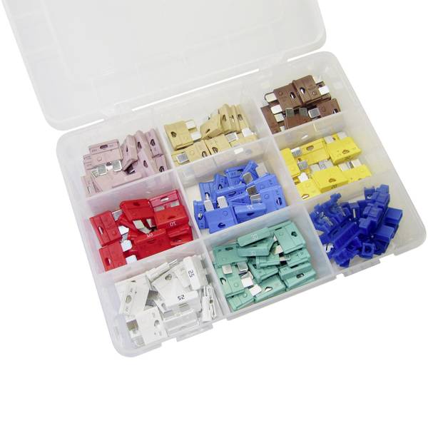 Fusibili per auto - Fusibile piatto standard WKK Sort. Flachstecksicherungen 124-tlg. 60260 124 pz. - Fusibili per auto - Fusibile piatto standard WKK Sort. Flachstecksicherungen 124-tlg. 60260 124 pz. -