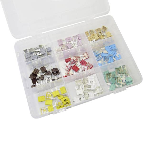 Fusibili per auto - Mini fusibile piatto WKK Sort. Minisicherungen 135-tlg. 60131 135 pz. - Fusibili per auto - Mini fusibile piatto WKK Sort. Minisicherungen 135-tlg. 60131 135 pz. -
