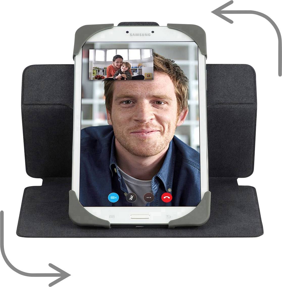 Targus Safe Fit Rotating Universal - Flip Custodia per tablet 22,9 cm (9") - 25,4 cm (10") FlipCase Nero-2