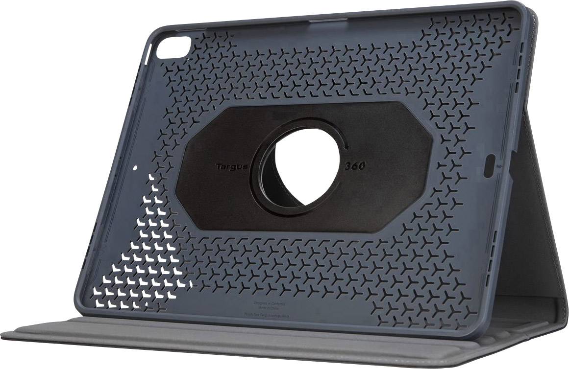 'Custodia protettiva per tablet con supporto e anello rotante, adatta per diversi angoli di visualizzazione.'