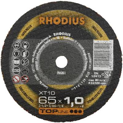 Rhodius XT10 MINI 205067 Disco di taglio dritto 100 mm 1 pz. Acciaio inox, Acciaio