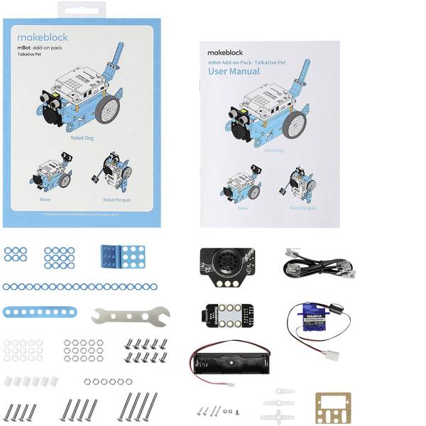 Kit accessori per robot - Makeblock Modulo di espansione Add-on Pack Talkative Pet - Kit accessori per robot - Makeblock Modulo di espansione Add-on Pack Talkative Pet -