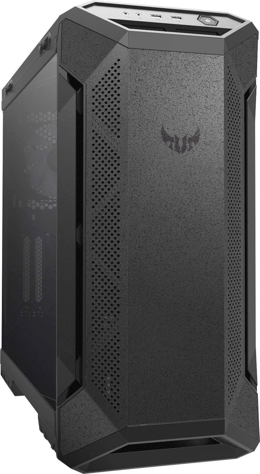CASE M.TOWER ASUS GAMING A21 USB3.0, PANNELLO NASCONDI CAVI (COMP. CON MB BTF), SIDE PANNEL TRASP - BIANCO-4
