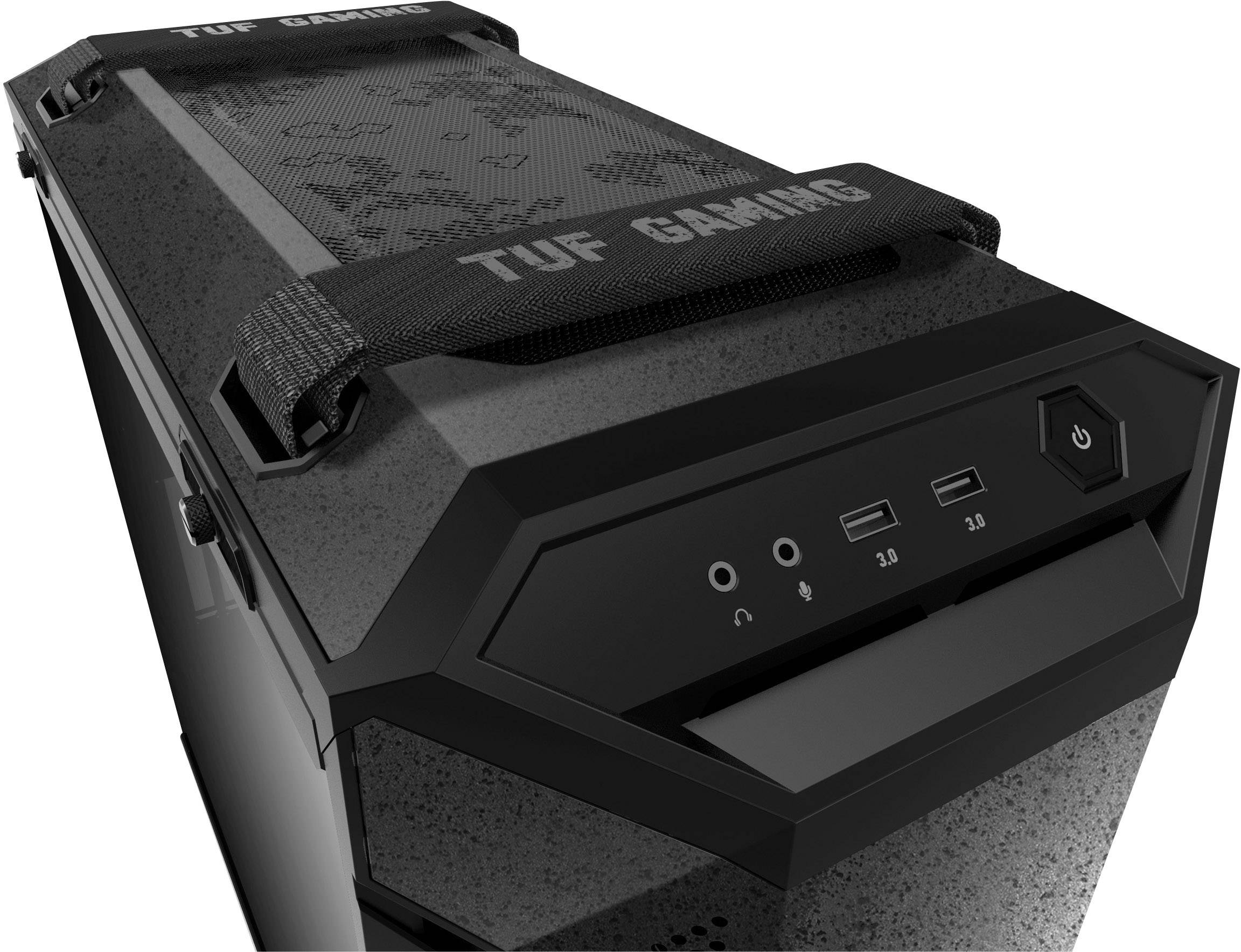 CASE M.TOWER ASUS GAMING A21 USB3.0, PANNELLO NASCONDI CAVI (COMP. CON MB BTF), SIDE PANNEL TRASP - BIANCO-5