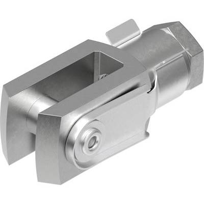 Pezzo di collegamento metallico in forma rettangolare con componenti meccaniche, probabilmente un giunto o un accoppiamento.