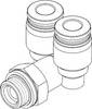 FESTO Raccordo a Y 186192 QSYL-G1/8-8 Ø tubo: 8 mm Diametro foro montaggio: 1/8" 1 pz.