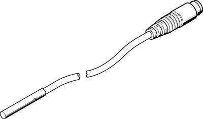 FESTO Interruttore di prossimità Induttivo SIEH-3B-NS-S-L 538265 3 mm A filo NPN