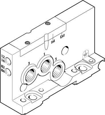 FESTO 560947 VMPAL-EPR-SP Piastra finale 1 pz.
