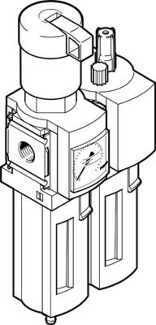 FESTO 8042669 MSB4-1/4-FRC13:J120M1 Unità di manutenzione aria  Aria compressa, Gas inerti Pressione max 14 bar