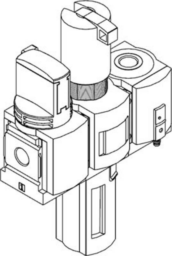 FESTO 8042671 MSB6-1/2:C3:J120:F12-WP Dispositivo di manutenzione combinato  Aria compressa, Gas inerti Pressione max 18 bar