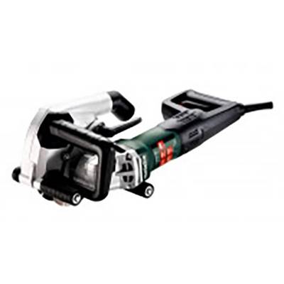Utensile elettrico: sega a taglio manuale con impugnatura nera e involucro verde, principalmente utilizzata per la lavorazione di pietra e metallo.