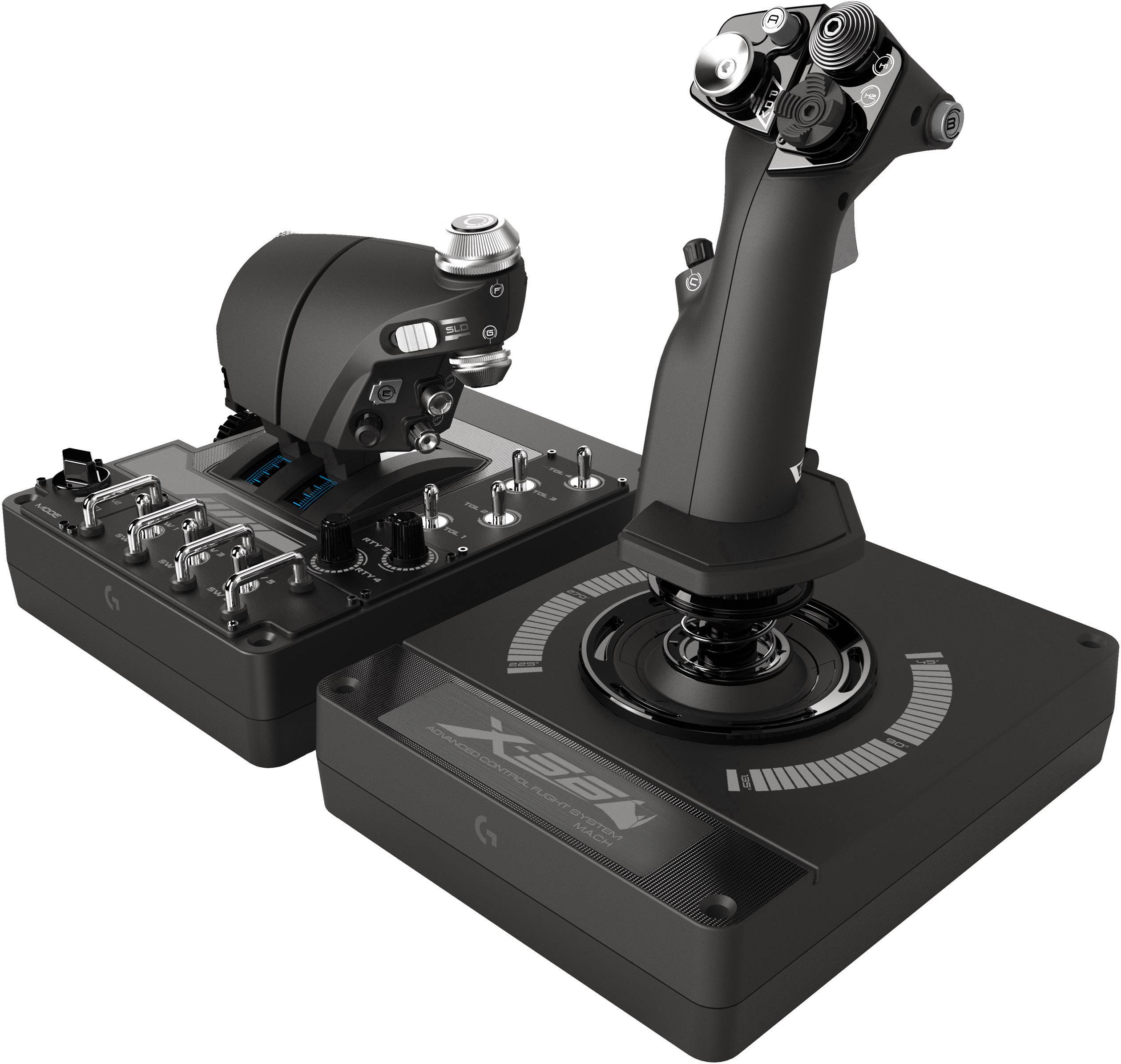 Logitech Gaming Pro Flight X56 Rhino N/A USB PC Nero incl. Cursore-0
