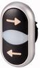 Eaton 105227 M22-DDL-S-X226/X26 Pulsante doppio Anello frontale in plastica Pulsante 1 pz.