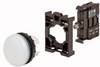 Eaton M22-L-W-LED-BVP Spia luminosa piatto, Anello frontale in plastica, illuminabile, con elemento LED , cromato, rotondo Bianco 1 pz. Pezzo