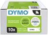 DYMO 2093096 Cassetta nastro Kit da 10 Poliestere Colore Nastro: Bianco Colore carattere: Nero 9 mm 7 m