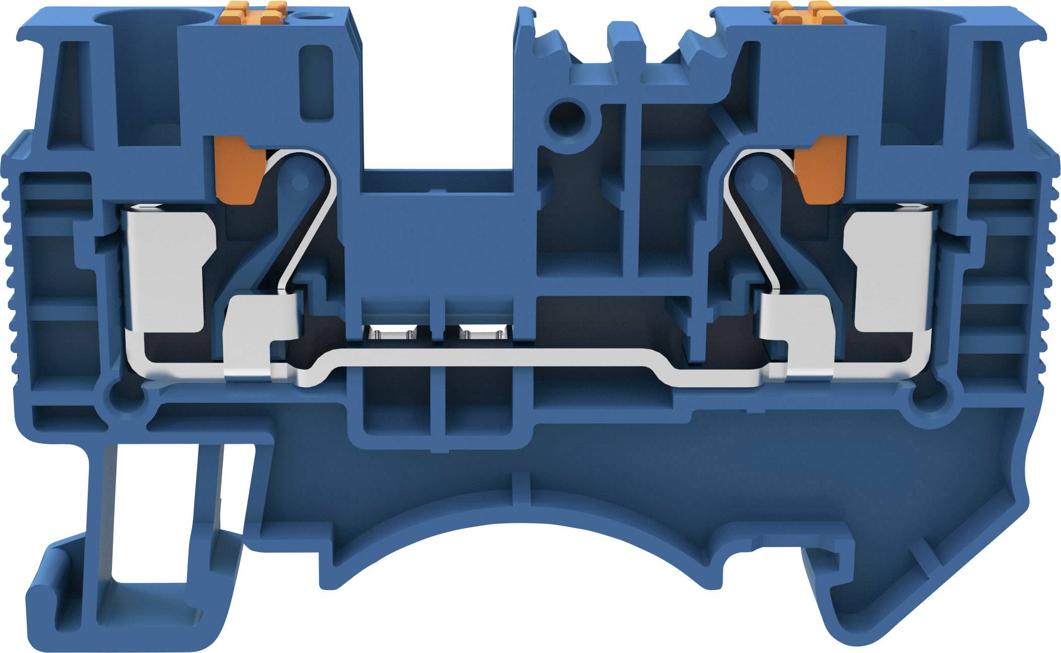 Degson DS4-01P-12-00-A(H) Morsetto passante morsetto Push-In Blu 1 pz. Pezzo