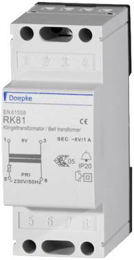 Doepke 09980085 Trasformatore per campanello 4 V, 8 V, 12 V 3 A