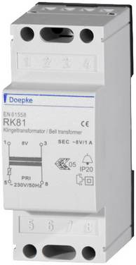 Doepke 09980029 Trasformatore per campanello 8 V 1 A