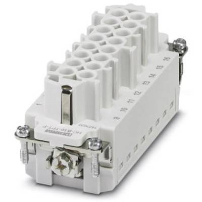 Un connettore elettrico bianco con 16 punti di contatto numerati, idoneo per l'utilizzo industriale.