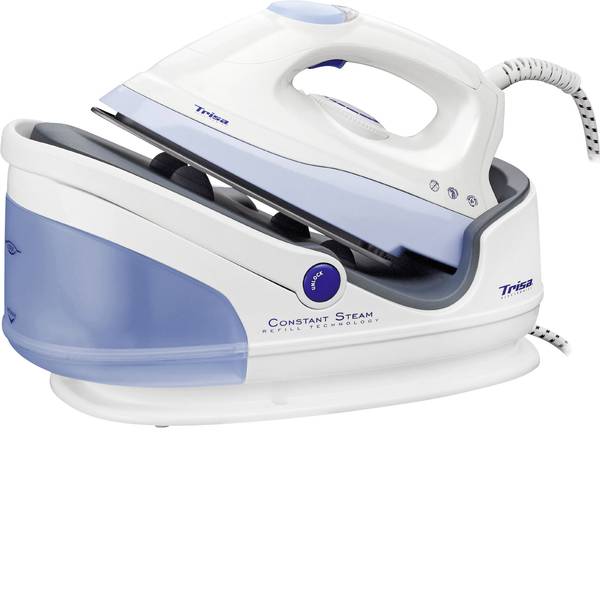 Ferri da stiro con generatore di vapore - Ferro da stiro con caldaia Trisa Constant Steam 7938.7012 2300 W Bianco-Blu - Ferri da stiro con generatore di vapore - Ferro da stiro con caldaia Trisa Constant Steam 7938.7012 2300 W Bianco-Blu -