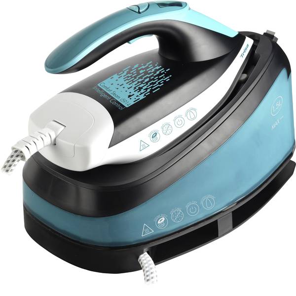 Ferri da stiro con generatore di vapore - Ferro da stiro con caldaia Trisa Comfort Steam i5914 7959.1412 2200 W Blu-nero - Ferri da stiro con generatore di vapore - Ferro da stiro con caldaia Trisa Comfort Steam i5914 7959.1412 2200 W Blu-nero -