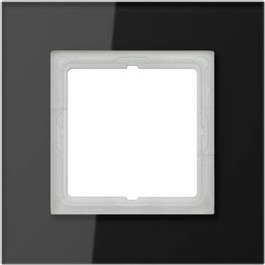 JUNG LSP 981 GL SW Nero placca per interruttori e coperchio per presa