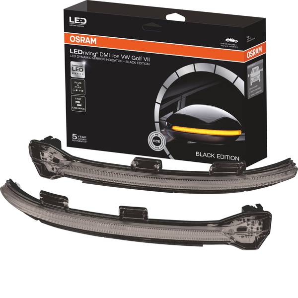 Faretti per auto - Indicatori di direzione per specchietti retrovisori, Freccia LEDriving® Golf VII - Black Edition LED Osram Auto (L x L x - Faretti per auto - Indicatori di direzione per specchietti retrovisori, Freccia LEDriving® Golf VII - Black Edition LED Osram Auto (L x L x -