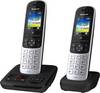Panasonic KX-TGH722GS DECT Telefono cordless analogico Segreteria telefonica, Telefono per bambini (babyphone) Nero, Argento