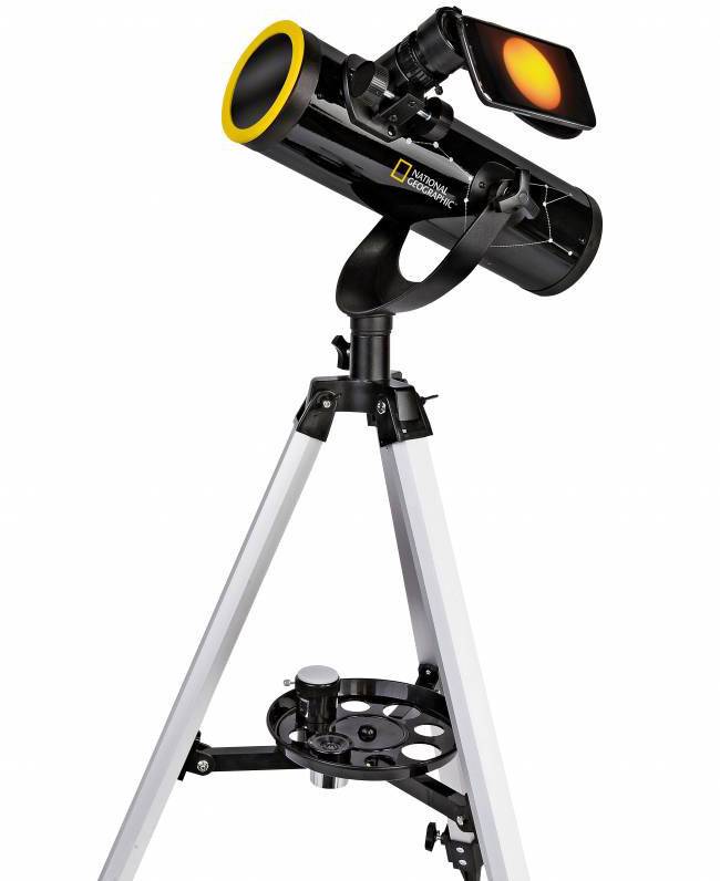 National Geographic 76/350 Sun Telescopio a specchi Azimutale Newton Ingrandimento 18 fino a 175 x