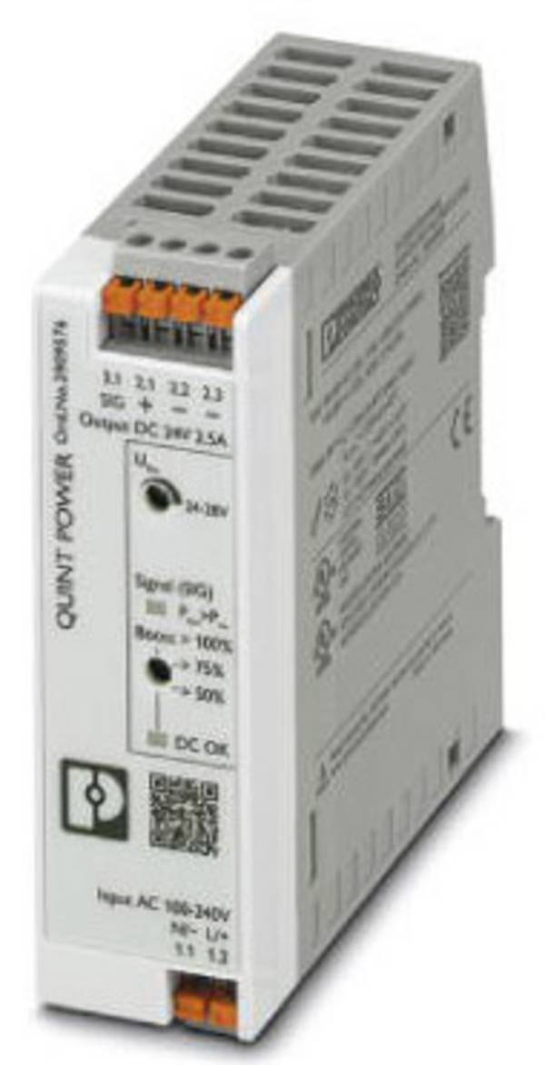 Phoenix Contact 2909576 Alimentatore per guida DIN   2.5 A 60 W   Contenuto 1 pz.