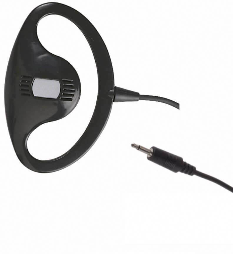 Antenna a loop nera con cavo e spina, utilizzata per migliorare la ricezione radio su dispositivi.