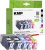 KMP Cartuccia sostituisce Canon PGI-525PGBK, CLI-526C, CLI-526M, CLI-526Y Compatibile Imballo multiplo Nero, Ciano, Magenta, Giallo C131V 1513,0055