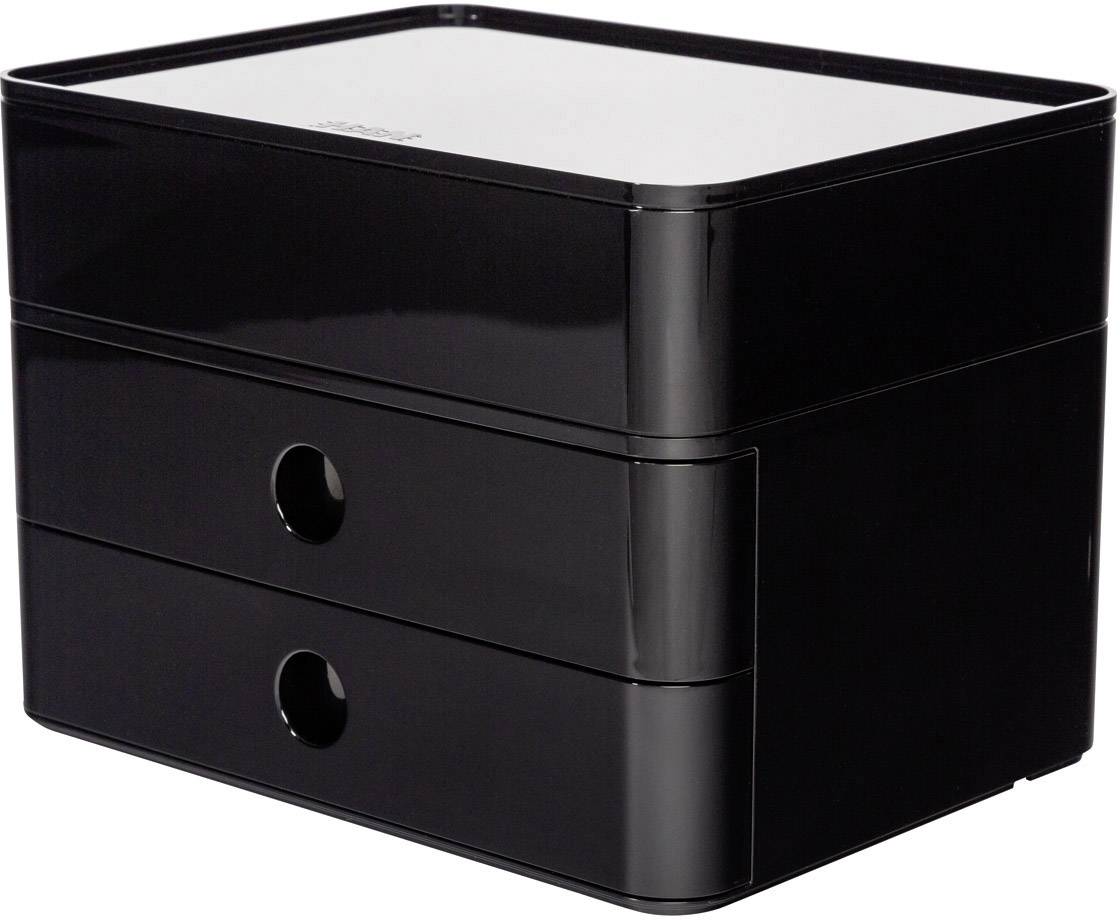 HAN SMART-BOX PLUS ALLISON 1100-13 Cassettiera Nero, Bianco Numero cassetti: 2