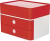 HAN Schubladenbox 1100-17 Cassettiera Rosso, Bianco Numero cassetti: 2