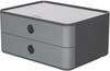 HAN Cassettiera ALLISON 2 Schubfächer DIN A5 ABS 1120-19 Grigio, Nero, Bianco Numero cassetti: 2