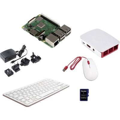 Raspberry Pi® Desktop Kit Raspberry Pi® 3 B+ 1 GB 4 x 1.4 GHz incl. tastiera, incl. mouse, incl. Noobs OS, incl. cavo di