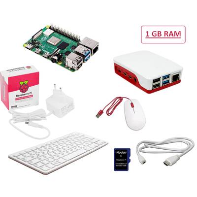 Raspberry Pi® Desktop Kit Raspberry Pi® 4 B 1 GB 4 x 1.5 GHz incl. tastiera, incl. mouse, incl. Noobs OS, incl. cavo di 