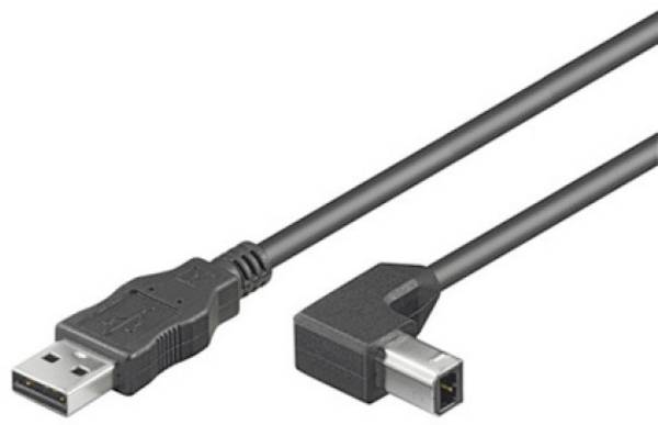 TECHly Cavo USB USB 2.0 Spina USB-A, Spina USB-B 0.50 m Nero Schermato ICOC-U-AB-005-ANG