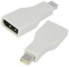 TECHLY Adattatore DisplayPort 1.1 F/Mini DisplayPort M (Thunderbolt) Bianco Bianco
