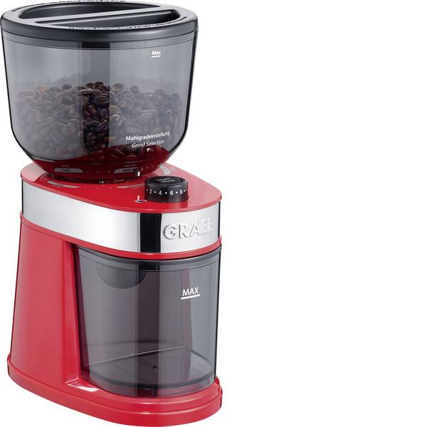 Macinacaffè - Graef CM203EU CM203EU Macinino Rosso Meccanismo di macinazione a disco in acciaio inox - Macinacaffè - Graef CM203EU CM203EU Macinino Rosso Meccanismo di macinazione a disco in acciaio inox -